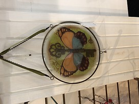 Butterfly stained glass